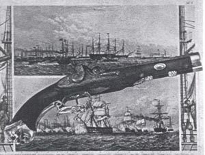 Perkussions-Marinepistole von Tanner, Hannover, ca. 1840