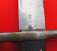 Abnahmestempel auf der Klinge