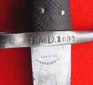Truppenstempel auf der Parierstange