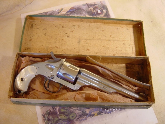 Merwin & Hulbert Pocket Army, frühes Model in der originalen Versandbox